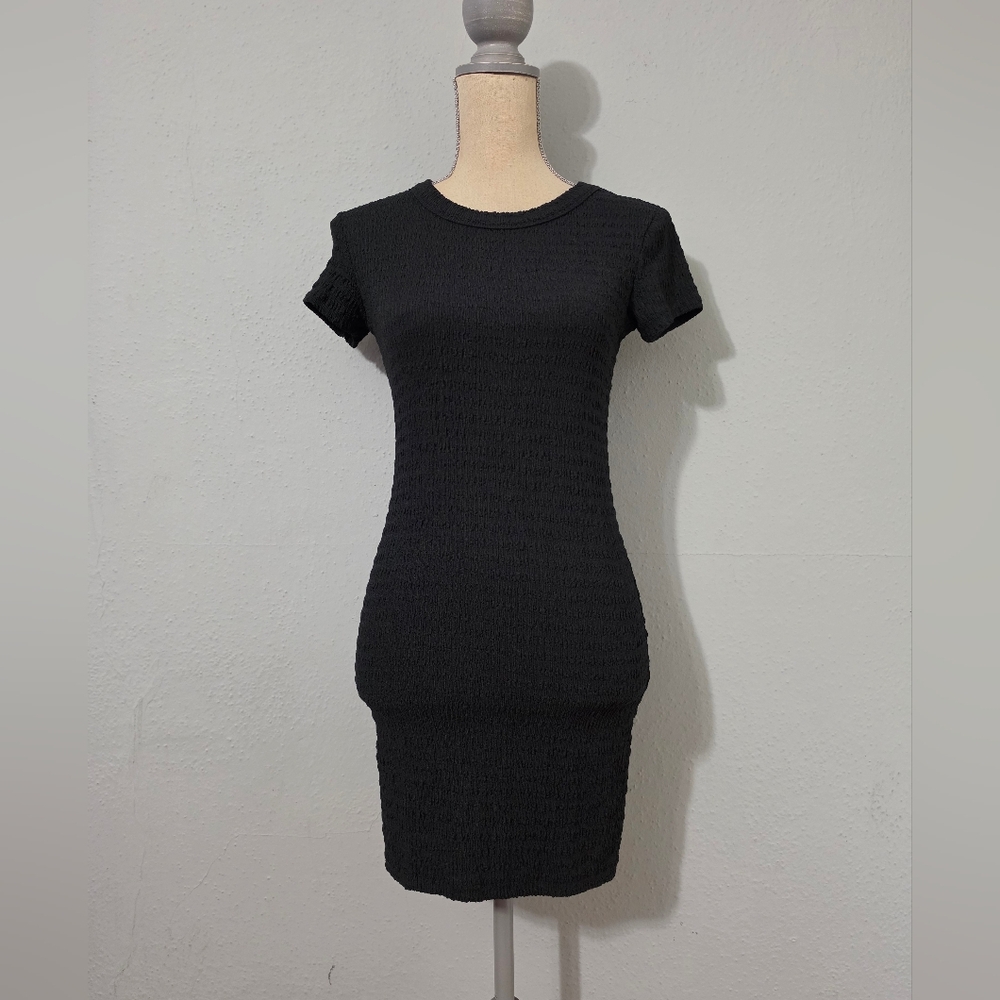 Elodie‎ Textured Mini Black Dress Size XS